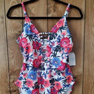 Floral 1 Piece Swimsuit